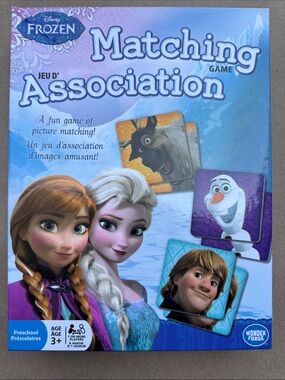Disney Frozen Matching Association Game - Purple & Blue